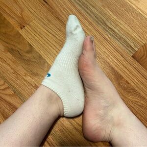 Used white Nike sports sock
